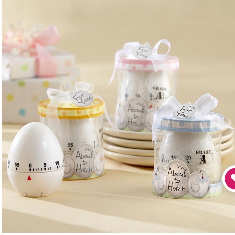 Kate Aspen about to hatch egg timer